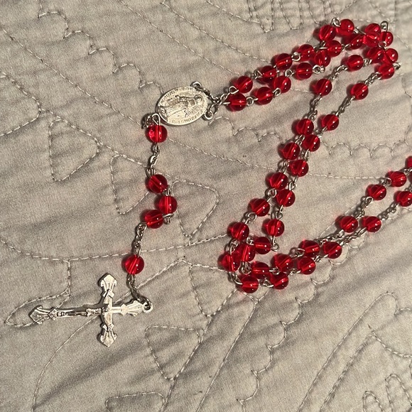 Red Rosary Beads - Picture 3 of 4